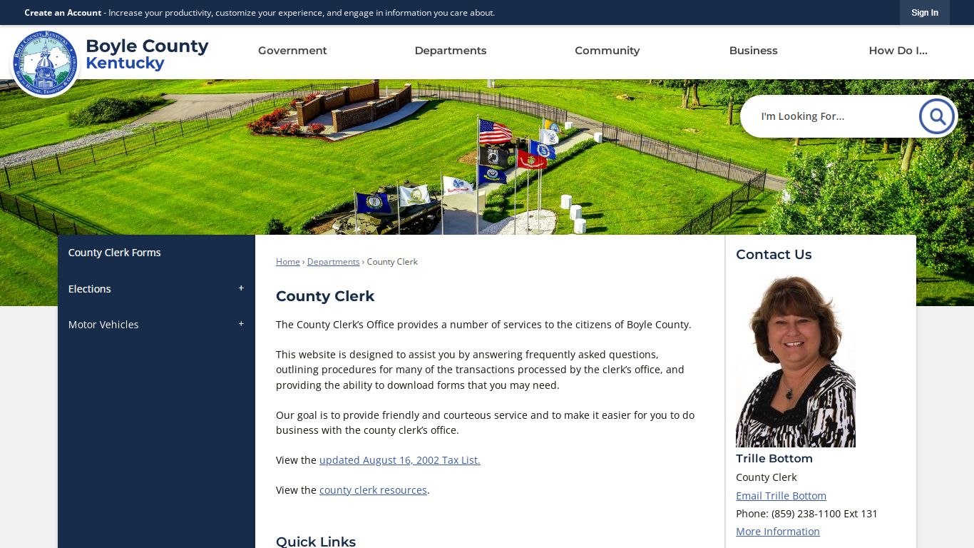 County Clerk | Boyle County, KY